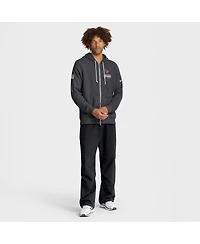 Nike Men's Anthracite Houston Texans Sideline Standard Issue Utility Player Dri-fit Full-Zip Hoodie