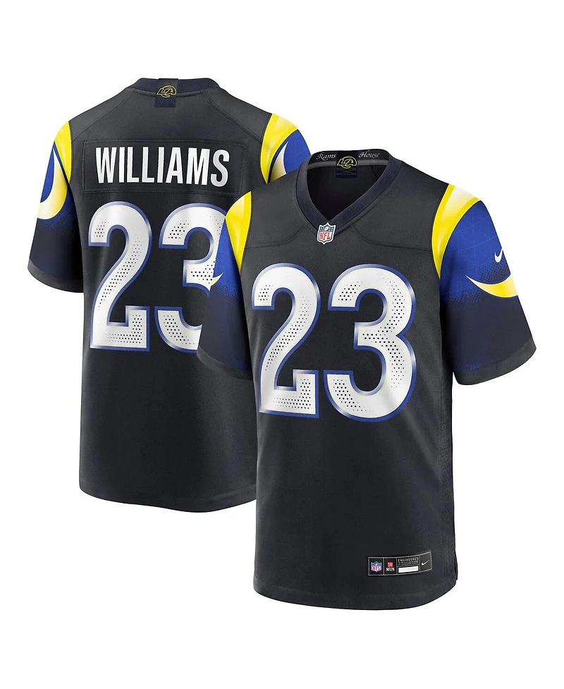 Nike Men's Kyren Williams Midnight Blue Los Angeles Rams 2025 Rivalries Collection Game Jersey