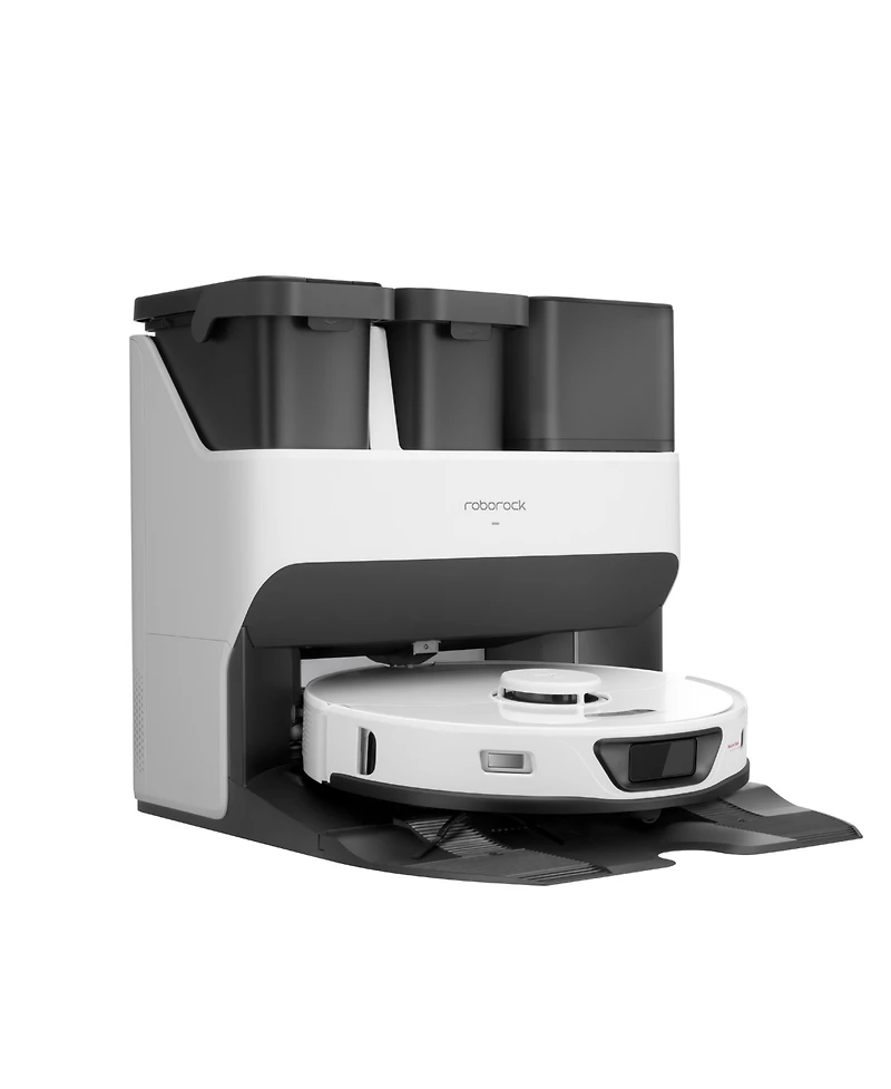 Roborock S7 Max Ultra Robot Vacuum White: Smart Mapping, Self-Emptying, Tangle-Free, Pet Hair, Multi-Surface, App Control