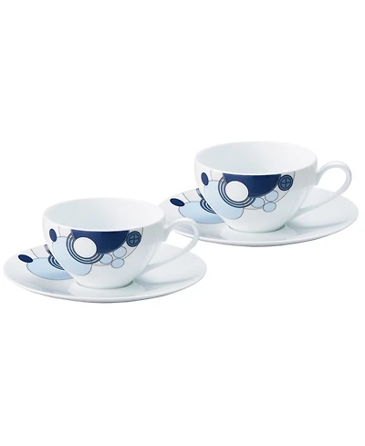 Noritake Frank Lloyd Wright Imperial Cabaret Cup and Saucer, Set of 2