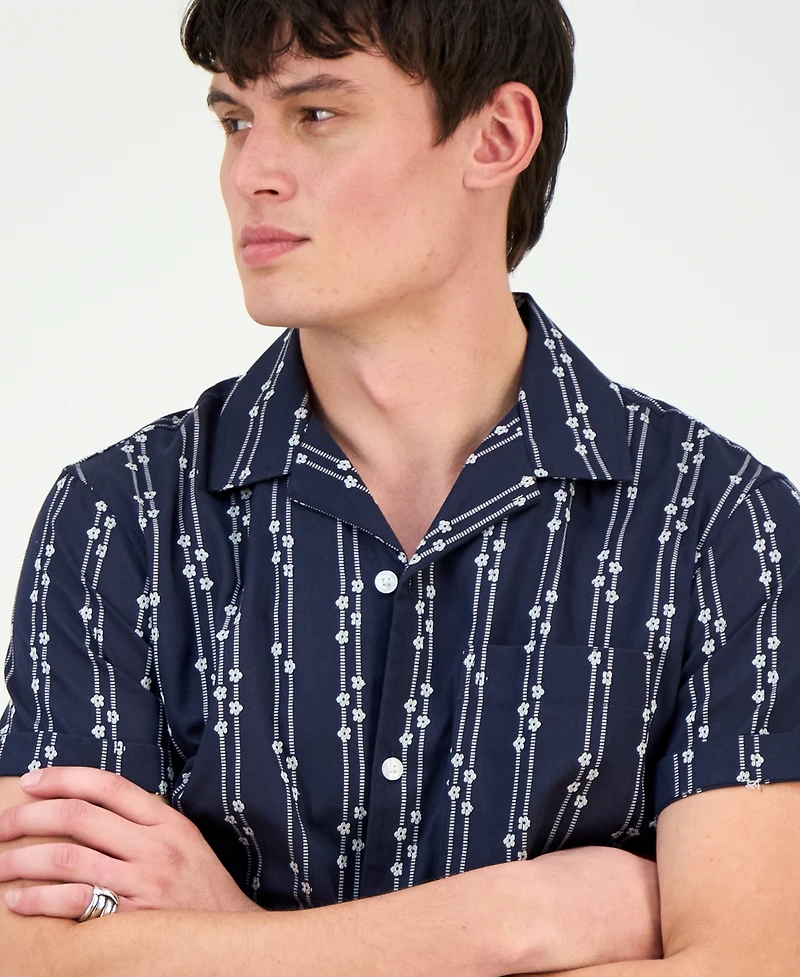 Sun + Stone Men's Tanner Short-Sleeve Button Front Camp Shirt, Macy's Exclusive