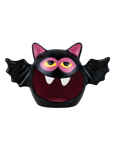 9" Motion Activated Ceramic Bat Candy Bowl