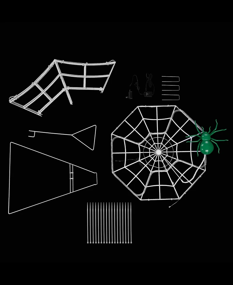 4 ft. Outdoor Animated Spider Web