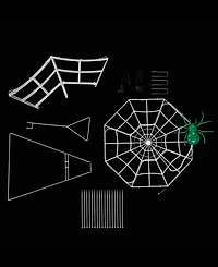 4 ft. Outdoor Animated Spider Web