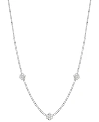 Wrapped in Love Diamond Tennis Flower Necklace (2.5 ct. t.w.) in 14K White Gold