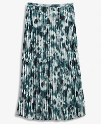 I.n.c. International Concepts Women's Printed Pleated Midi Skirt, Macy's Exclusive