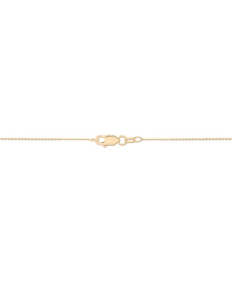 Wrapped in Love Diamond Round (0.71 ct. t.w.) and Baguette (0.29 ct. t.w.) Oval Pendant Necklace in 14K Yellow Gold