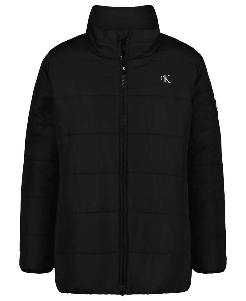 Calvin Klein Boys 8-18 Logo Patch Detail Puffer Jacket