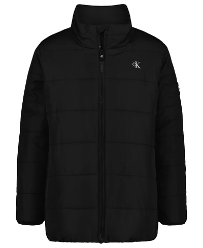 Calvin Klein Boys 8-18 Logo Patch Detail Puffer Jacket