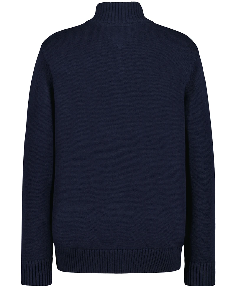 Tommy Hilfiger Boys 2T-7 Quarter-Zip Sweater