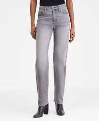 I.n.c. International Concepts Women's High-Rise Straight-Leg Jeans, Macy's Exclusive