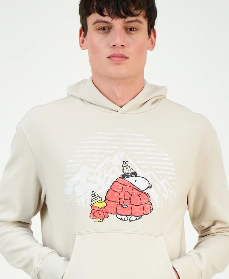 Sun + Stone Men's Snoopy Mountain Hoodie, Macy's Exclusive