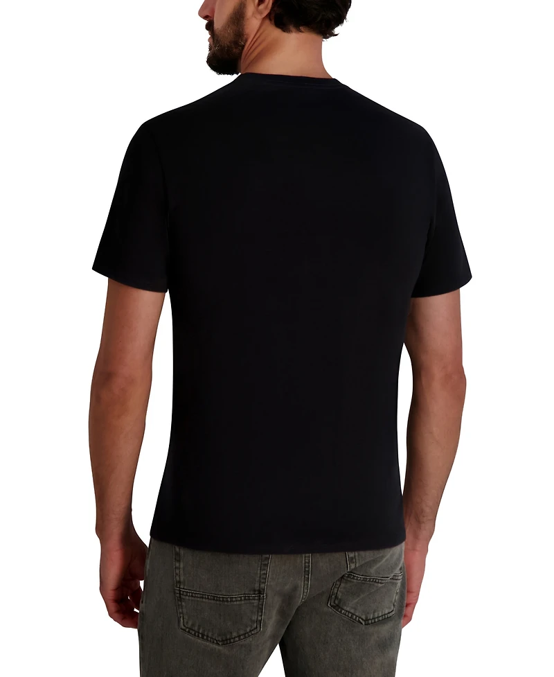 Karl Lagerfeld Paris Men's Short Sleeve Crewneck Logo T-Shirt