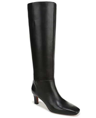 Franco Sarto Women's Timmy Wide Calf Square Toe Zip Tall Boots