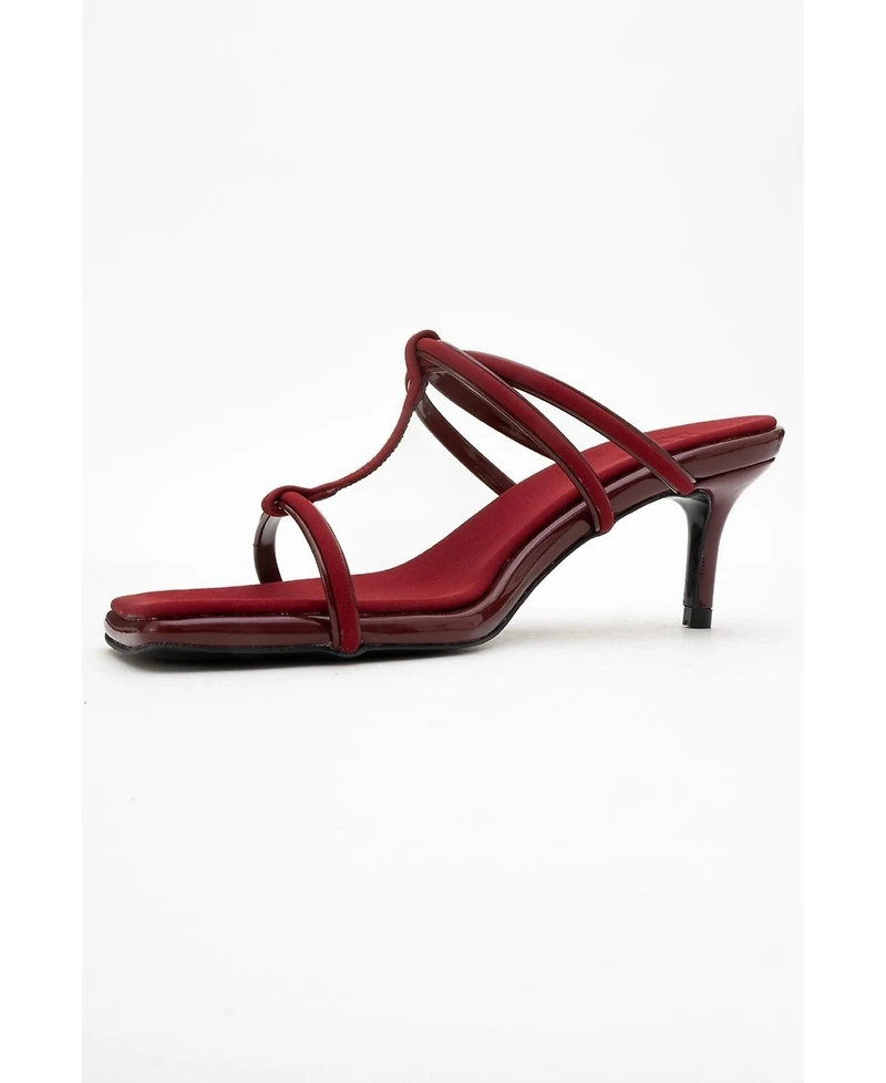 Prologue Shoes Mocha Strap Heel Sandal (Women)