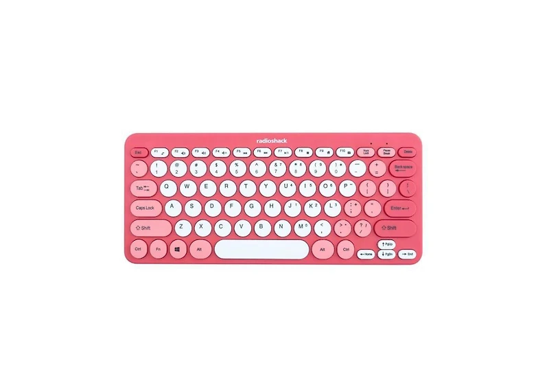 RadioShack 2.4G Wireless Keyboard and Mouse Combo, Quiet Typing, Ergonomic Design, Usb Nano Receiver, Plug-and-Play, Pink Pc Accessories