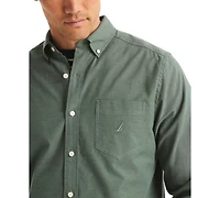 Nautica Men's Solid Long Sleeve Oxford Shirt