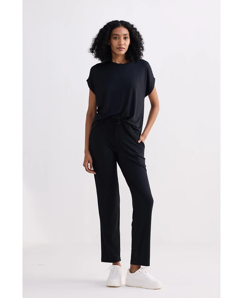 Reistor Women's Relaxed Tee Set Black