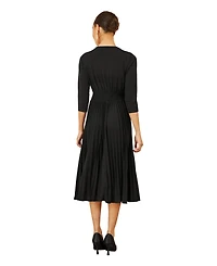 Yumi Women's Jersey Knot Waist Midi Dress