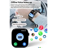 Ruxing Smart 1.75" Smart Watch Multi-function for Women Men With Bluetooth Multi-function, Health Monitoring, Intelligent Reminder -Pink