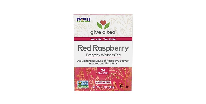 Now Foods Women's Righteous Raspberry Tea, 24 Tea Bags