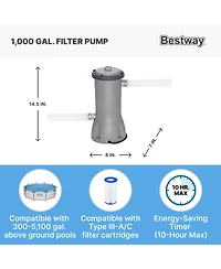 Bestway Steel Pro Max 14'x48" Round Above Ground Swimming Pool with Pump & Cover
