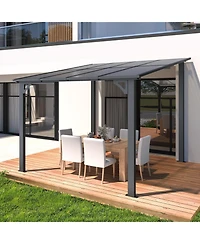 Aecojoy 8'x8' Wall Mounted Gazebos Pergola