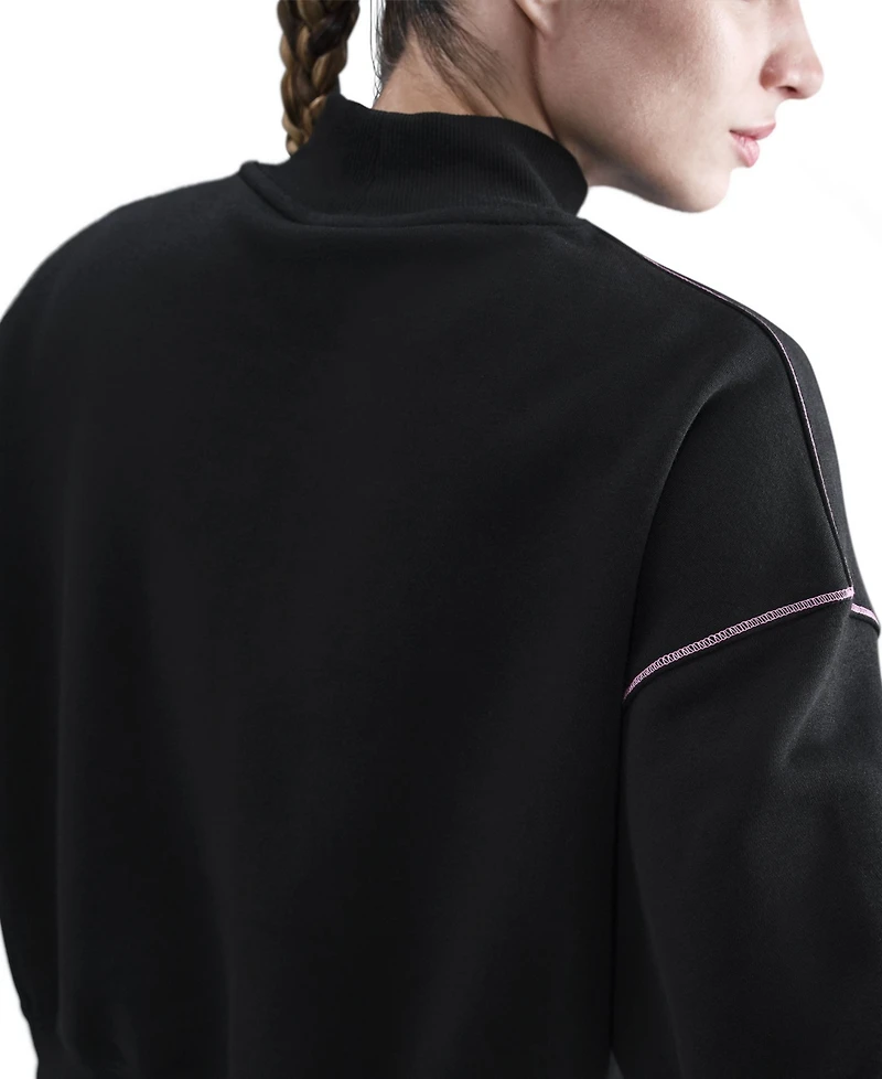 Nike Women's Phoenix Fleece Mock-Neck Sweatshirt