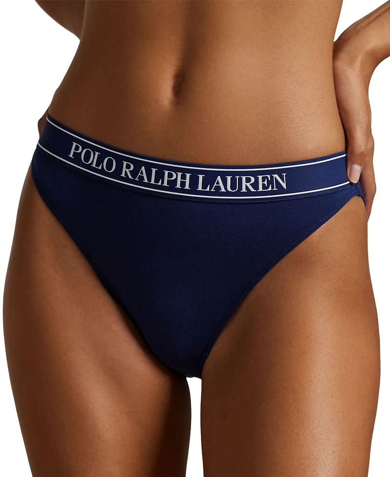 Polo Ralph Lauren Women's 3-Pack High Waist Bikini Panties Set
