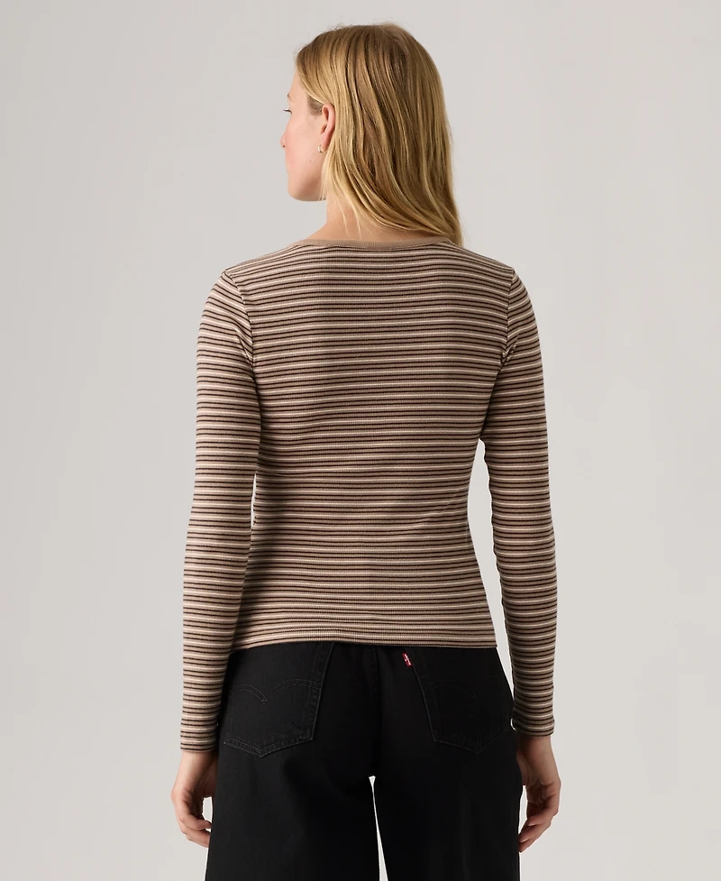 Levi's Women's Hayes Clara Strip Long Sleeve Top