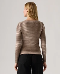 Levi's Women's Hayes Clara Strip Long Sleeve Top