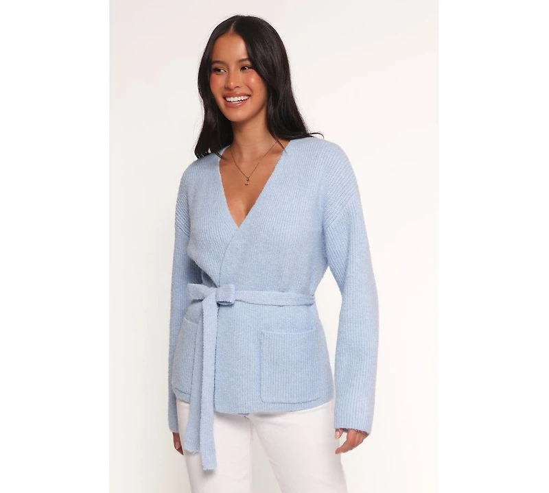 Petal and Pup Women's Mika Wrap Cardigan - Blue Xl