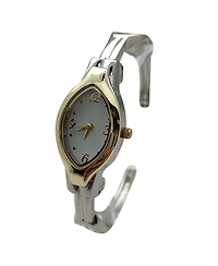 Olivia Pratt Elegant Thin Bangle Women Watch, Two Tone