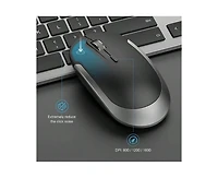Wireless Keyboard And Mouse Combo-Full Size Slim Thin Wireless Keyboard Mouse With Numeric Keypad 2.4g Stable Connection Adjustable Dpi (Grey)