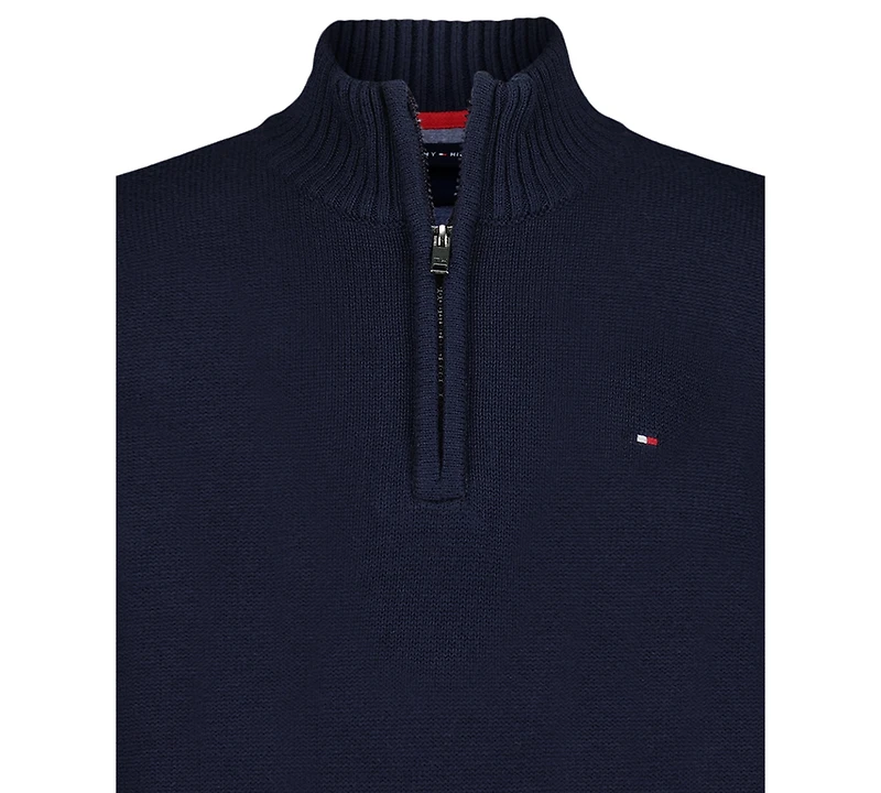 Tommy Hilfiger Boys 2T-7 Quarter-Zip Sweater