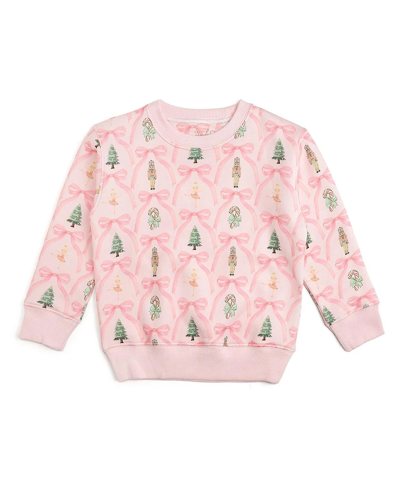 Sweet Wink Toddler Girls Nutcracker Trellis Christmas Sweatshirt