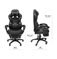Respawn Gaming Chairs For Adults With Headrest Pillow - Grey