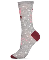 MeMoi Women's Leo Zodiac Sign Crew Socks