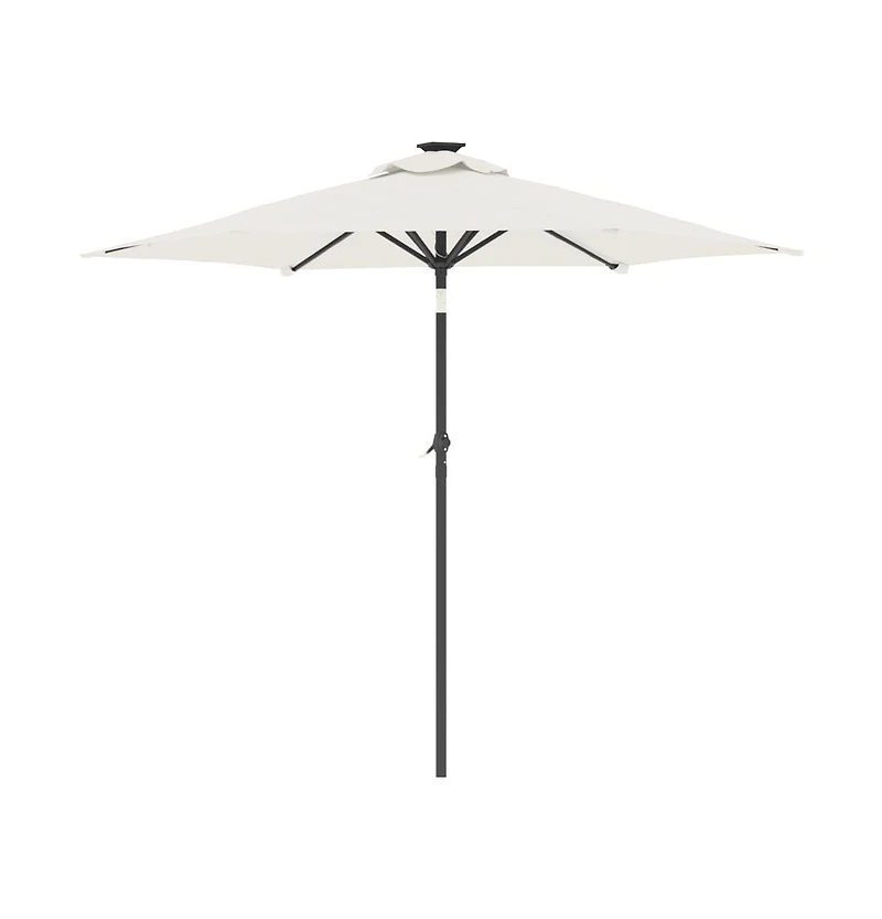 Garden Parasol White Fabric (100% polyester), steel Large