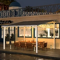 Aecojoy 12'x8' Wall Mounted Gazebos Pergola