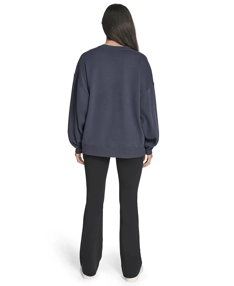 Calvin Klein Women's Performance Crew Neck Oversized Sweatshirt
