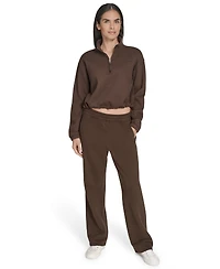 Calvin Klein Women's Performance Half-Zip Pull-On Sweatshirt