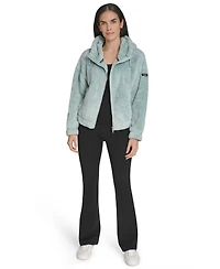 Calvin Klein Women's Performance Oversized Hooded Sherpa Jacket