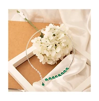 Sohi Women's Green Teardrop Bling Necklace