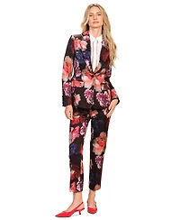 Isaac Mizrahi Women's Satin Tuxedo Long Sleeves Jacket