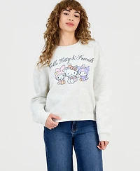 Grayson Threads, The Label Juniors' Hello Kitty & Friends Fleece Crewneck Sweatshirt