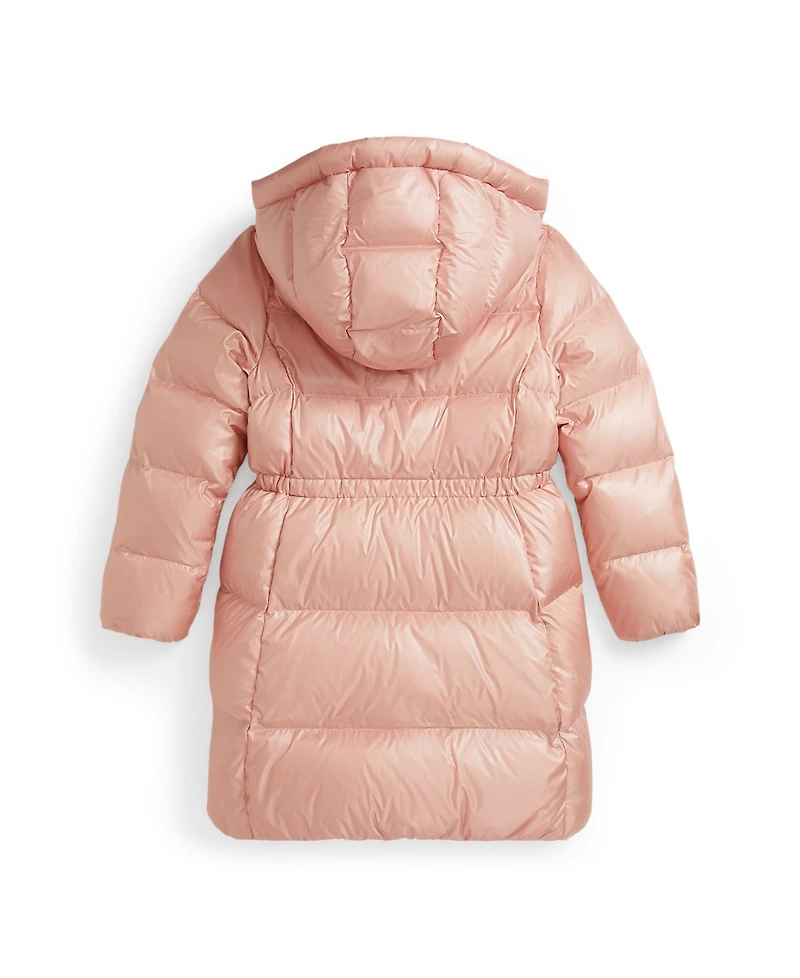 Polo Ralph Lauren Girls 7-16 Metallic Hooded Long Sleeves Jacket