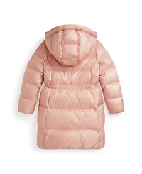 Polo Ralph Lauren Girls 7-16 Metallic Hooded Long Sleeves Jacket