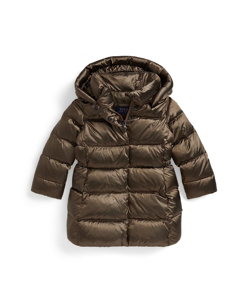 Polo Ralph Lauren Girls 2T-6X Insulated Metallic Outerwear Coat
