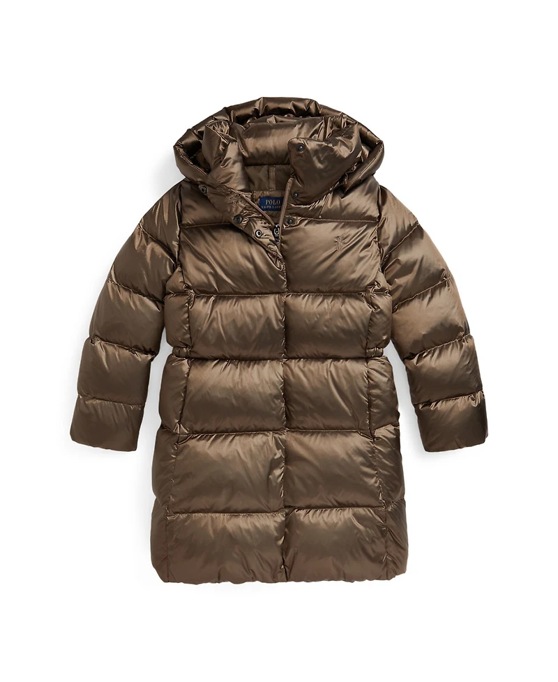 Polo Ralph Lauren Girls 7-16 Metallic Long Sleeves Outerwear Coat
